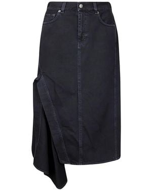 Haikure Ann Bull Midi Skirt - Blue