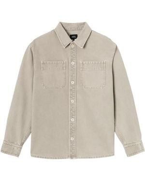 A.P.C. Chest-Pocket Long-Sleeve Shirt - White