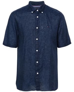 Tommy Hilfiger ショートスリーブ リネンスカート - ブルー