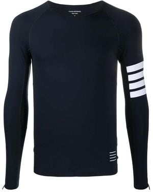Thom Browne Signature 4 Stripe Performance Top - Blue