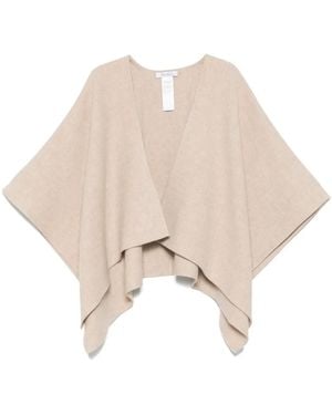 Max Mara Poncho À Ourlet Asymétrique - Neutre