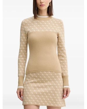 Guess Long-Sleeve Mini Dress - Natural