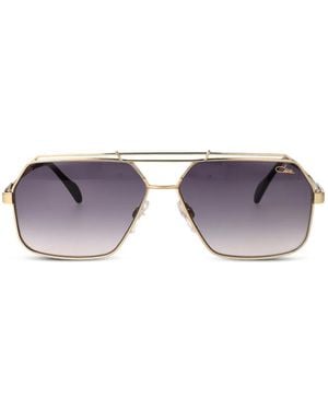 Cazal Geometric-Frame Sunglasses - Purple