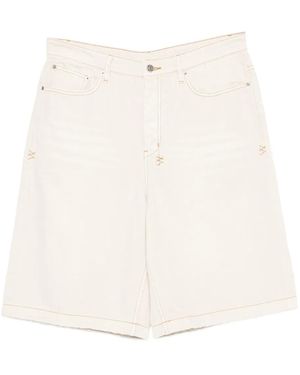 Ksubi Maxx Embroidered Shorts - White