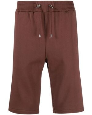 Balmain Joggingshorts Mit Logo-Print - Rot