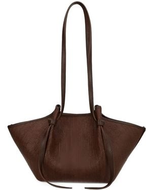 Yuzefi Mochi Woven Raffia Tote Bag - Brown