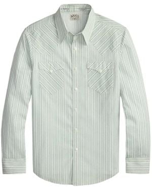 RRL Striped Shirt - Blue