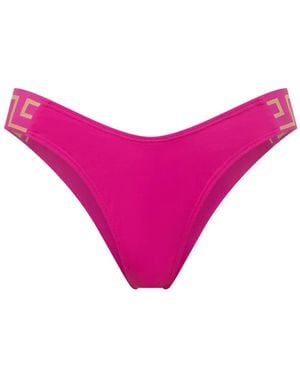 Versace Bikinihöschen Mit Muster - Pink