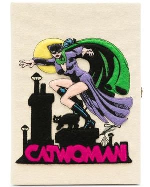 Olympia Le-Tan Bolso De Mano Catwoman Bordado - Neutro