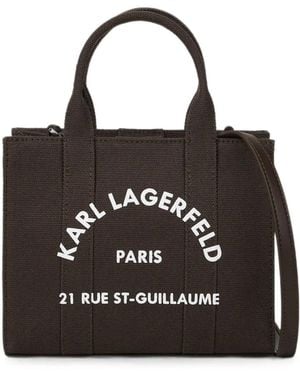 KARL LAGERFELD Mini Rue St-Guillaume Tote Bag - Black