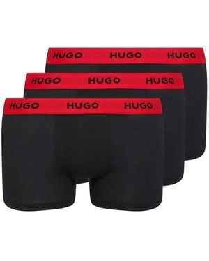 BOSS Logo-Waistband Boxers (Pack Of Three) - Red