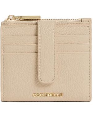 Coccinelle Press-Stud-Fastening Wallet - Natural