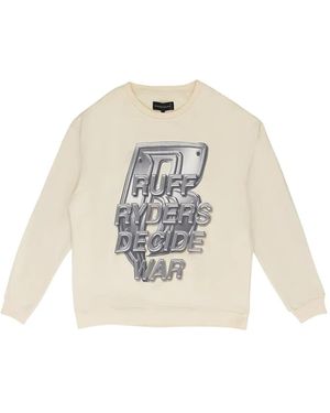 Who Decides War Ruff Ryders Sweatshirt - White