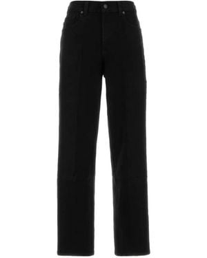 7 For All Mankind Straight-Leg Jeans - Black
