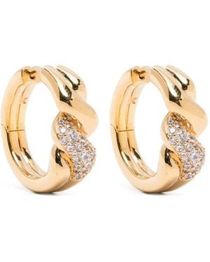 Missoma Molten ツイスト スモール フープピアス - メタリック