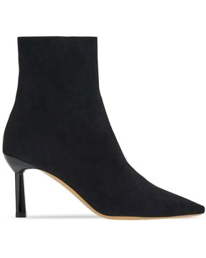 Ferragamo 70Mm Pointed Toe Boots - Black