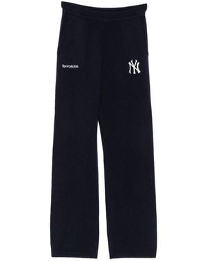 Sporty & Rich Heritage Yankees Serif Trousers - Blue