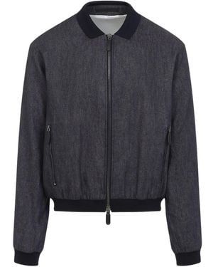 Giorgio Armani Denim Bomberjack - Blauw