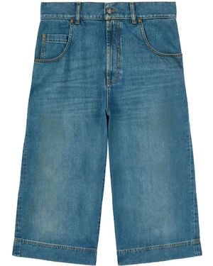 Palm Angels G-Curved Shorts - Blue