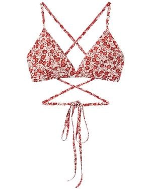 Isabel Marant Solange Bikini Top - Red