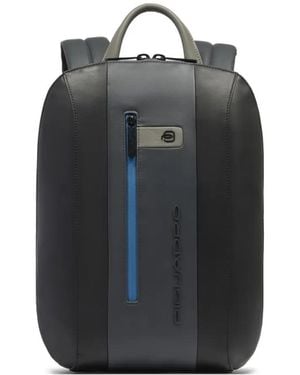 Piquadro Colour-Block Backpack - Black