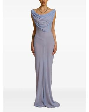 Arcina Ori Jordana Open-Back Maxi Dress - Blue