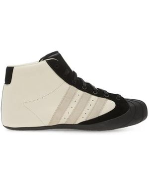 Y-3 Pro Model 3G Leather High-Top Sneakers - White