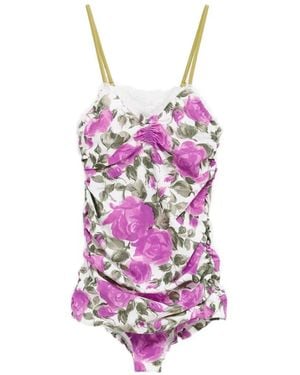 Chloé Floral lace bodysuit - Rosa