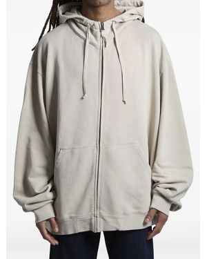 Maison Margiela Zip Embroidery Sweatshirt - Grey