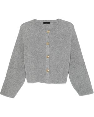 Fabiana Filippi Gerippter Cardigan Mit Knöpfen - Grau