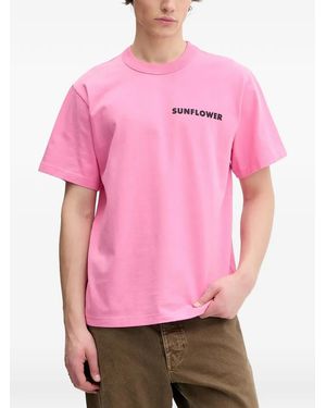 sunflower T-Shirt À Logo Imprimé - Pink
