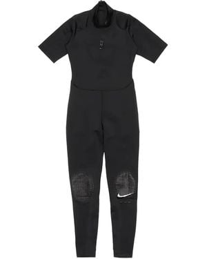 Nike Zipped Short-Sleeve Jumpsuit - Black