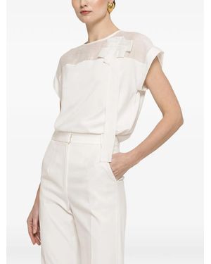 Nissa Bow Detail Blouse - White