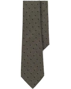 BOGGI Tie Jacquard Polka Dot Silk - Green