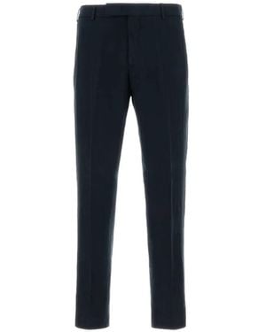 PT Torino Pressed-Crease Trousers - Blue