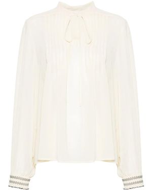 Liu Jo Georgette Crepe Blouse - White