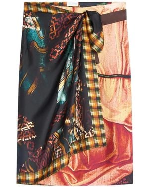 Dries Van Noten Wrap Scarf-Skirt - Black