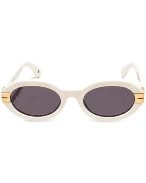 Palm Angels Oval-Frame Sunglasses - White