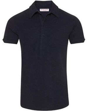 Orlebar Brown Cotton Polo Shirt - Black