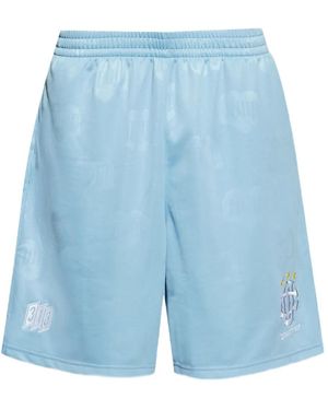 Carhartt Logo-Embroidered Shorts - Blue