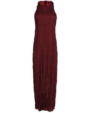 Osklen Sleeveless Satin Dress - Purple