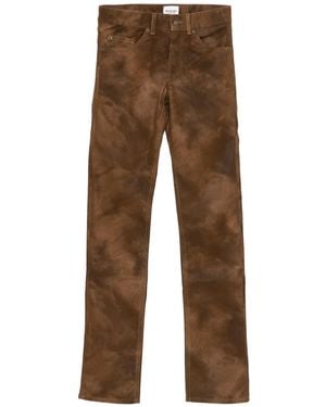 Isabel Marant Kelsie レザーパンツ - ブラウン