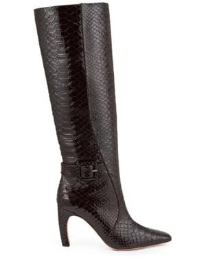 Malone Souliers Raven Snake-Effect Leather Boots - Black