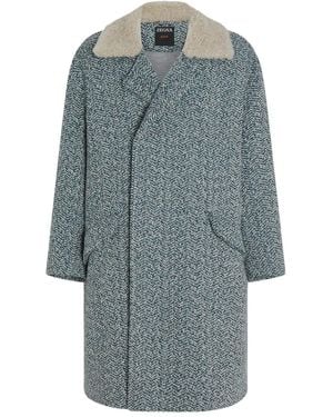ZEGNA Herringbone Coat - Blue