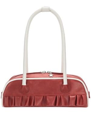 Marge Sherwood X Peanuts Ruffled Shoulder Bag - Red