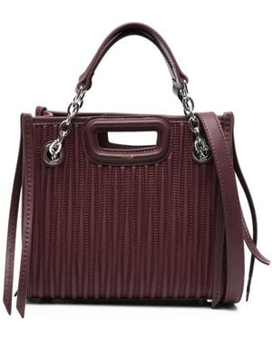 Maje Quilted Tote Bag - Purple