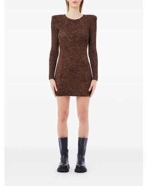 Liu Jo Open-Back Mini Dress - Brown