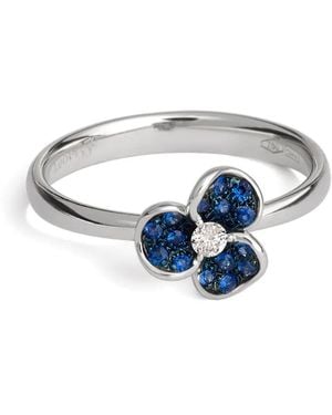 Leo Pizzo 18K Candy Flora Sapphire Ring - Blue