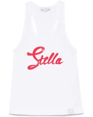 Stella McCartney Star Print Tank Top - White
