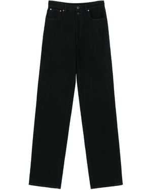 Lemaire Crease High-Waisted Jeans - Black